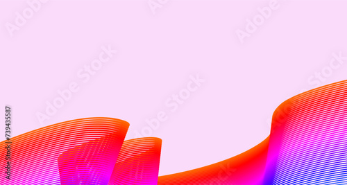 abstrac background with rainbow line vector