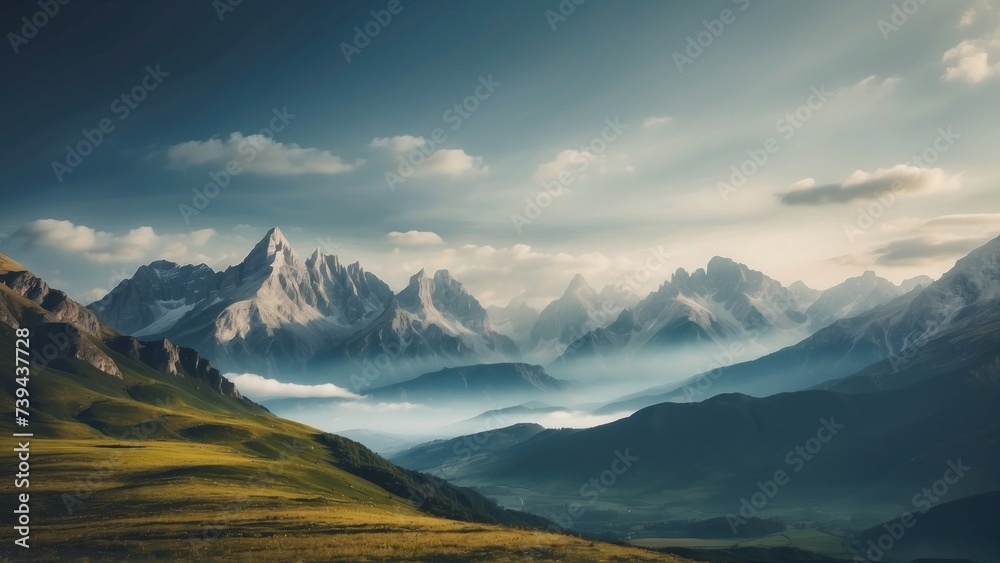 Beautiful Mountain Landscapes Background Beautiful Mountain Landscapes Background