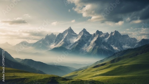 Beautiful Mountain Landscapes Background