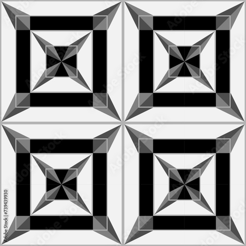 Seamless abstract geometric decorative background. For decoration, design, tiled background