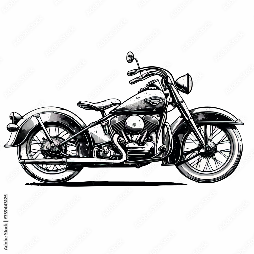 Fototapeta premium Motorcycle Illustrator