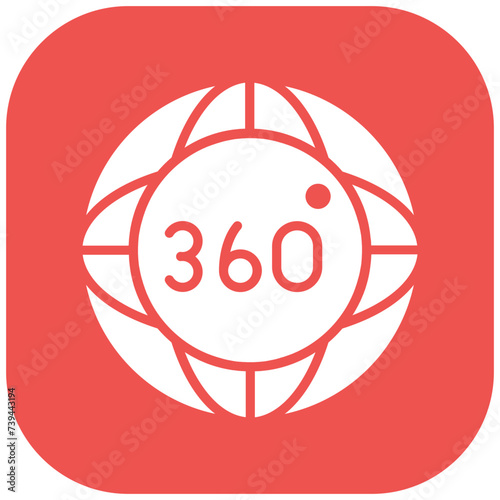 360 Degrees Icon