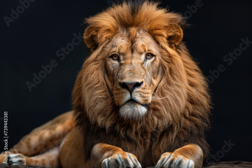 Close-up Portrait of a lion in natural Light