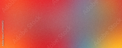 Red orange yellow burnt terracotta coral blue abstract background. Color gradient. Empty space. Design. Template.