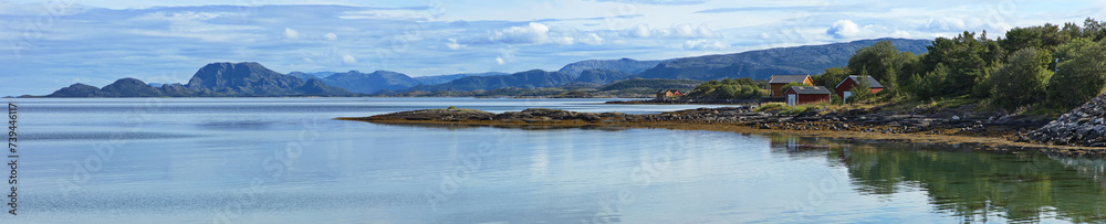 Landscape at Vennesund in Norway, Europe
