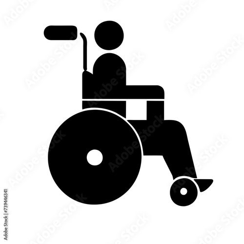 Wheelchair Access Icon, Wheelchair Icon, Handicapped icon