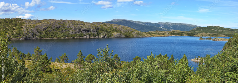 Lake Lysfjordvatnet in Norway, Europe
