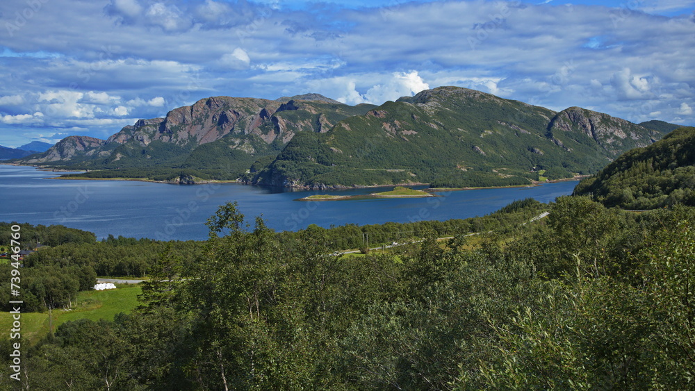 Landscape at Lysfjord in Norway, Europe
