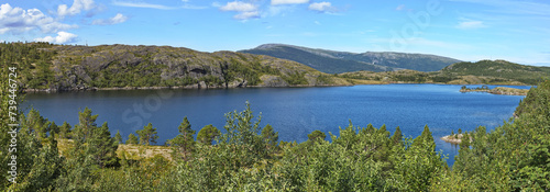 Lake Lysfjordvatnet in Norway, Europe 