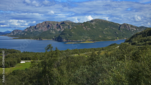 Landscape at Lysfjord in Norway, Europe 