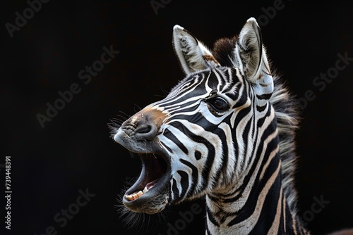 portrait of a zebra