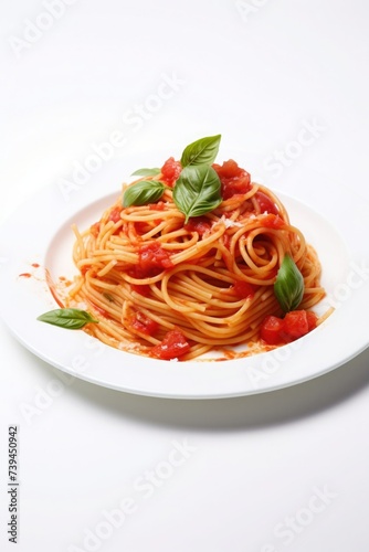 Delicious pasta on the table