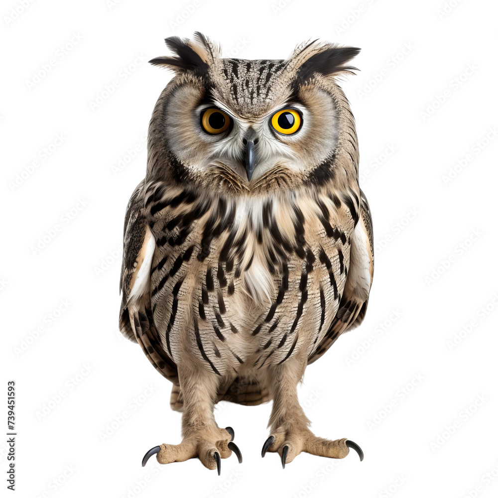owl isolated on white owl isolated on white
