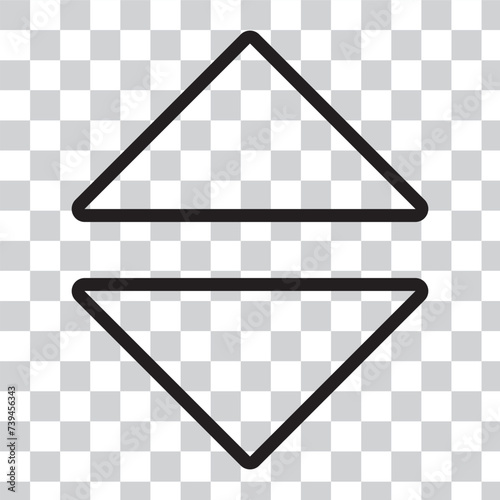 Wallpaper Mural Up Down Arrow Black Icon. Forward Backward Front Back Sign. Above Below Under Point Pointer Direction Symbol. Lift Elevator Button Vector Clipart Torontodigital.ca