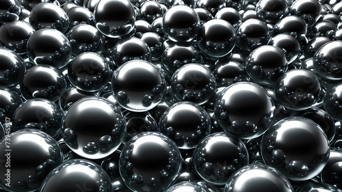 abstract background with glass balls