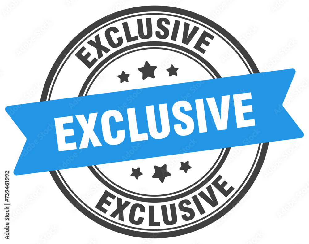 exclusive stamp. exclusive label on transparent background. round sign exclusive stamp. exclusive label on transparent background. round sign