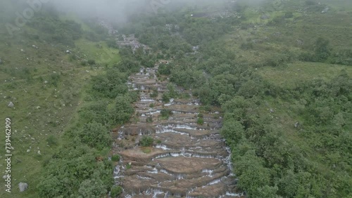 Cochecorral Waterfall in Cajabamba, Cajamarca, Peru: Nature's Majestic Beauty photo