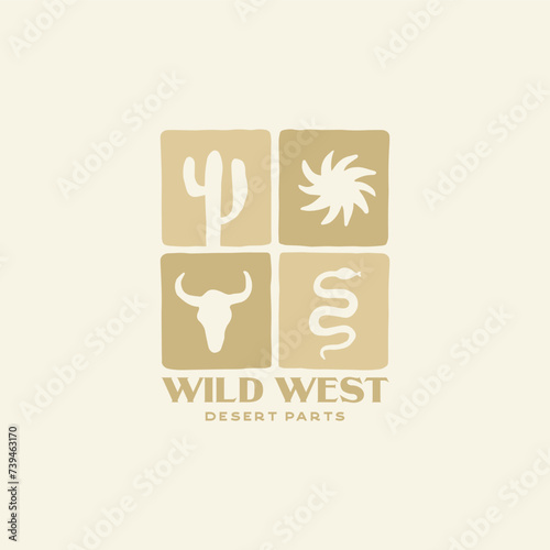 Wild West Desert Parts Design Template