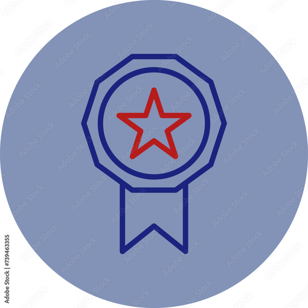 Ribbon Line Two Circle Icon