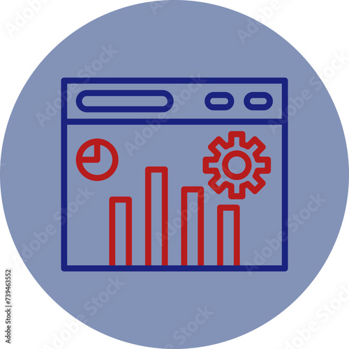 Optimize Line Two Circle Icon