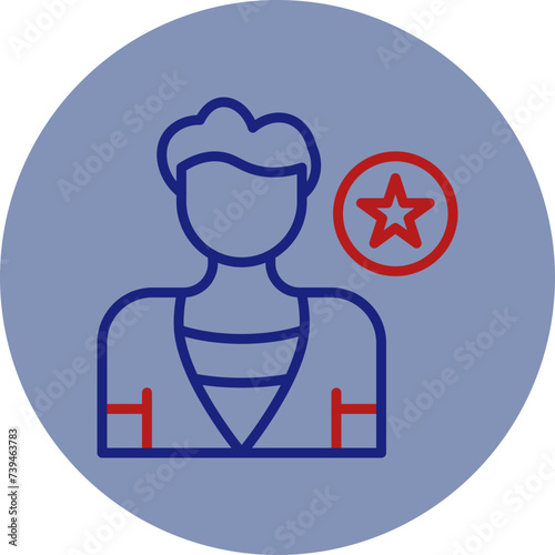Influencer Line Two Circle Icon