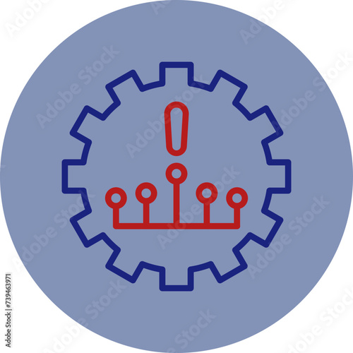 Disruption Line Two Circle Icon