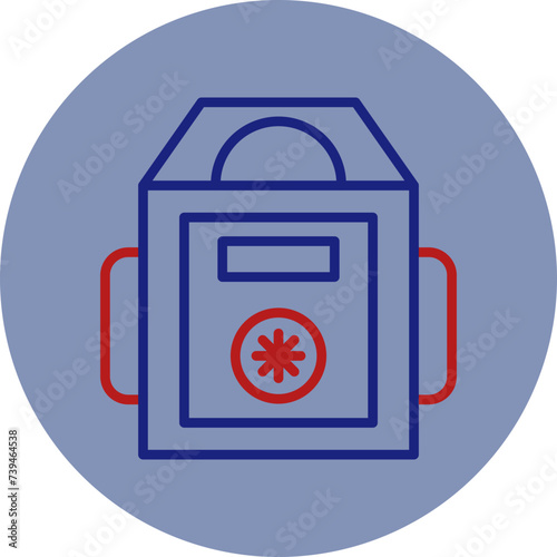 Cryonics Line Two Circle Icon