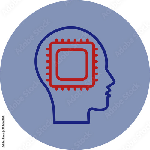 Implant Line Two Circle Icon