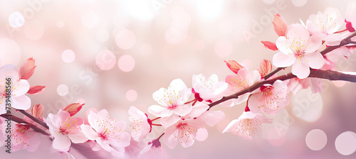 Floral flower spring abstract background of cherry blossom flower in spring season in Japan ©  Mohammad Xte