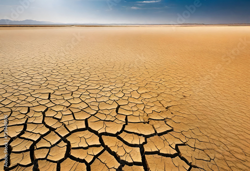 Desertification and Drought in minimal style, desert