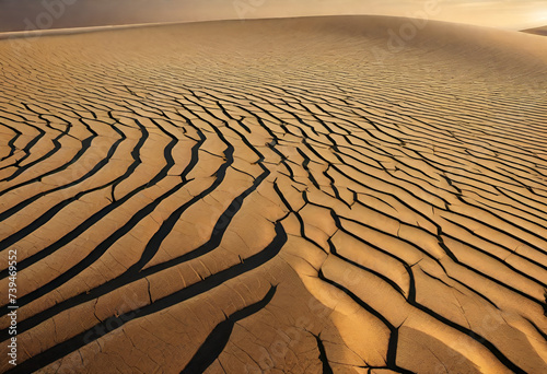 Desertification and Drought in minimal style  desert