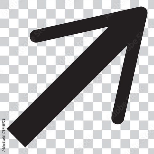 Wallpaper Mural Top Right Arrow Icon Point Pointer Exit Path Navigation Direction Traffic Road Sign Arrowhead Black White Graphic Clipart Artwork Symbol Vecto Torontodigital.ca