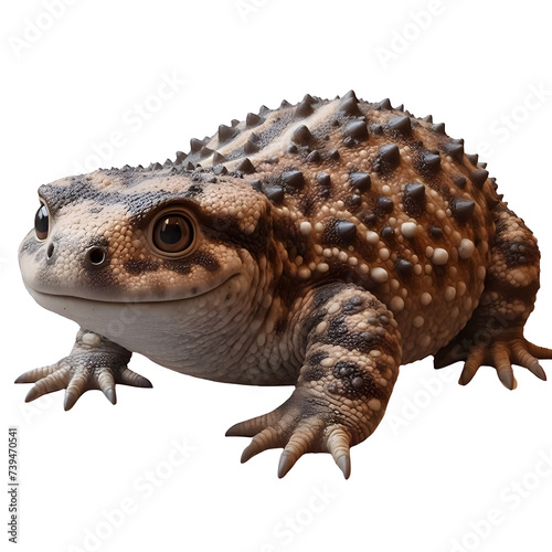 Isolated Natterjack Amphibian on a Transparent background photo