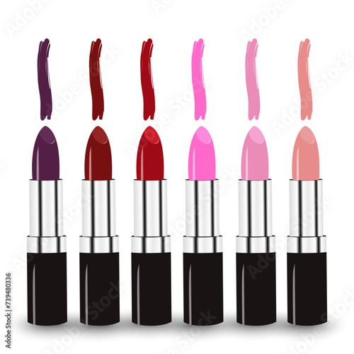 Makeup realistic lipstick assortment set