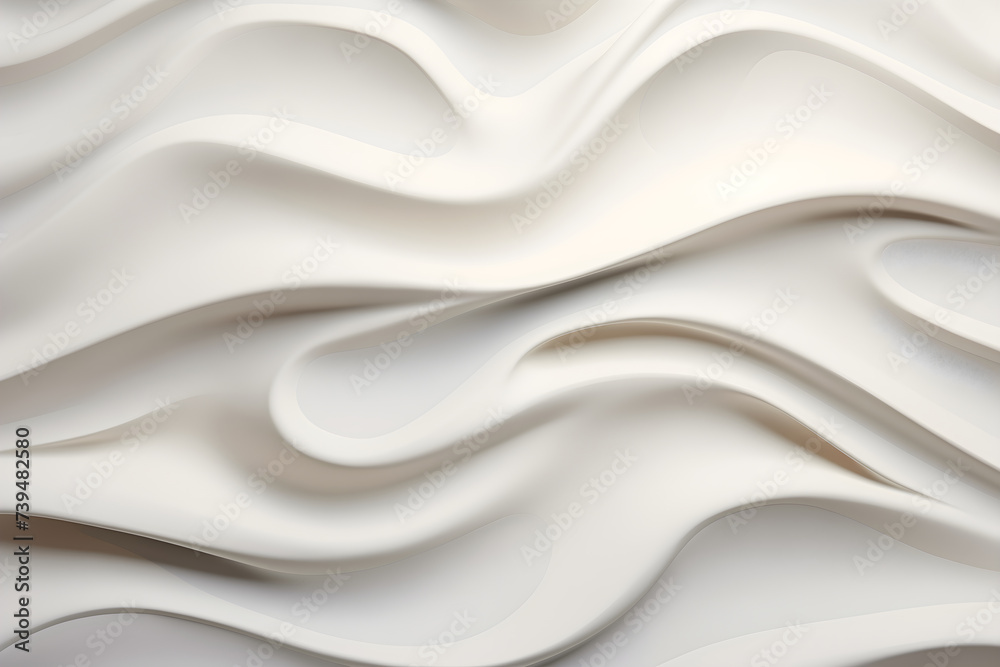 Abstract wavy white paper layers background. Smooth curved 3d shapes. Modern design and architecture concept. Image for background, wallpaper, and banner with copy space. Abstract wavy white paper layers background. Smooth curved 3d shapes. Modern design and architecture concept. Image for background, wallpaper, and banner with copy space.