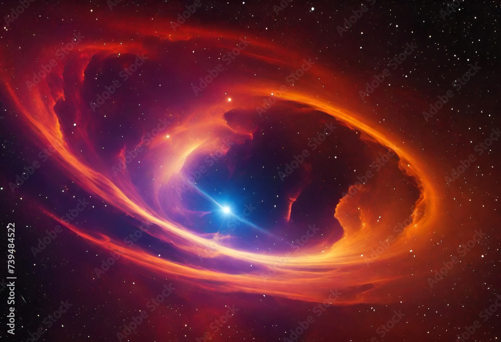 nebula from outer space in minimal style, with shiny stars nebula from outer space in minimal style, with shiny stars