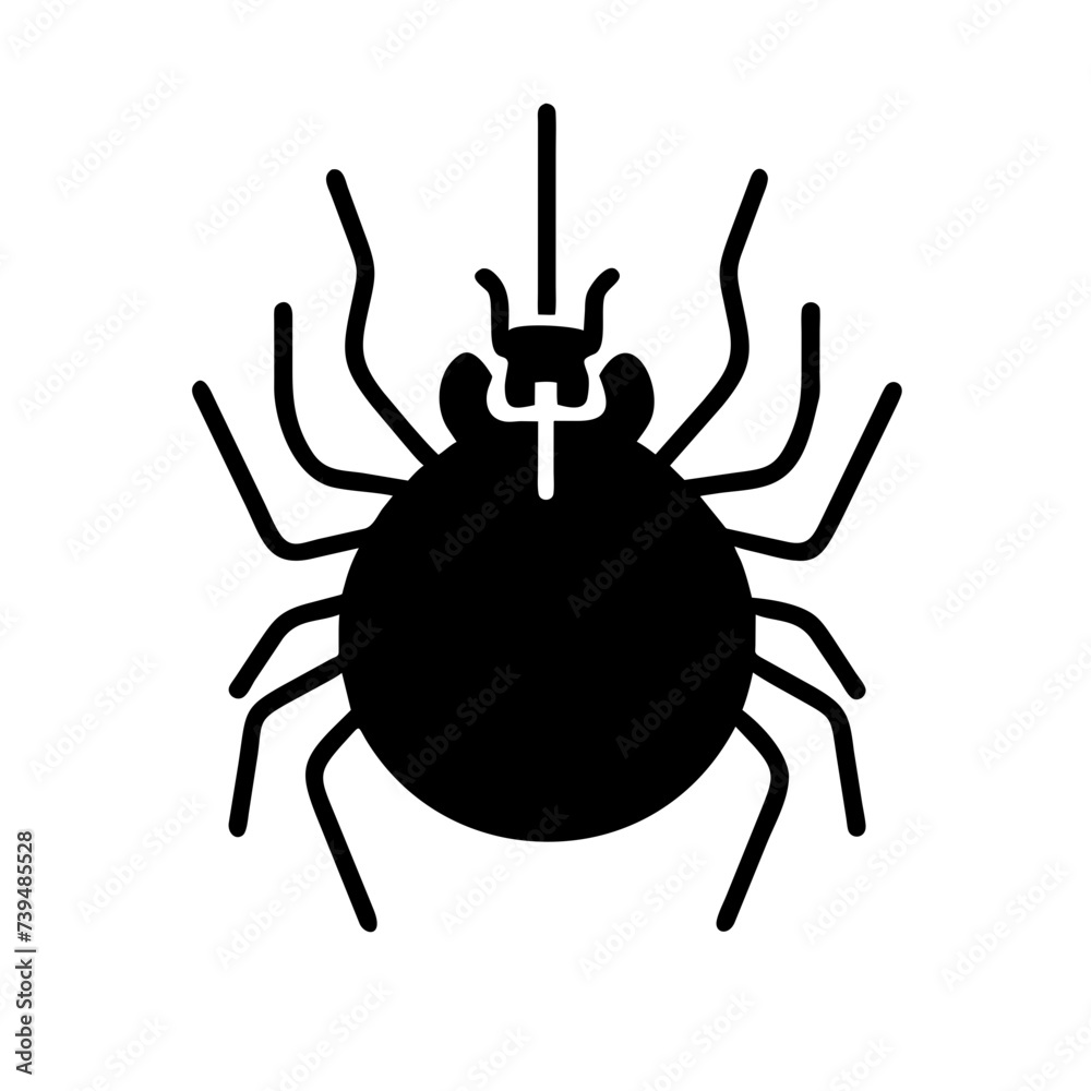 Halloween Spider's Web Vector: Black Spider on White Background, Illustrating a Danger Insect- Perfect for October Holiday Flyer Mockup. Halloween Spider's Web Vector: Black Spider on White Background, Illustrating a Danger Insect- Perfect for October Holiday Flyer Mockup.
