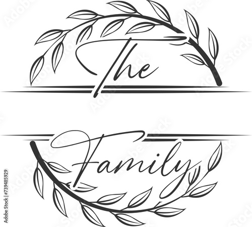 Family Monogram Illustration