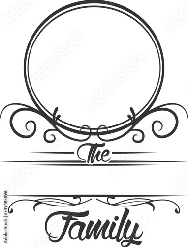 Family Monogram Illustration