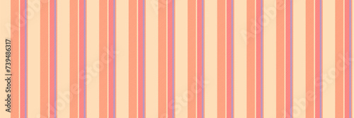 Abstract background seamless textile vertical, everyday background fabric vector. Kit pattern texture stripe lines in peach puff and tomato colors.