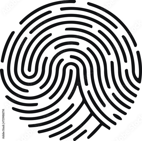 Fingerprint. finger print identity icon symbol. Thumbprint sign vector illustration. Fingers prints. Thumb print Identification. ID verification. Bio metric authentication.