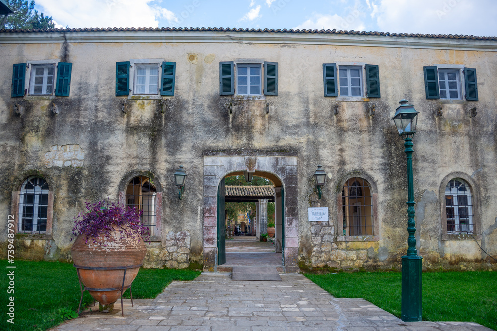 Danilia Village replica of a 1930s Corfiot village in corfu island,Greece