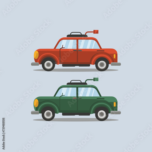 Vehicle flat style vector illustration © Freelancer Wahid