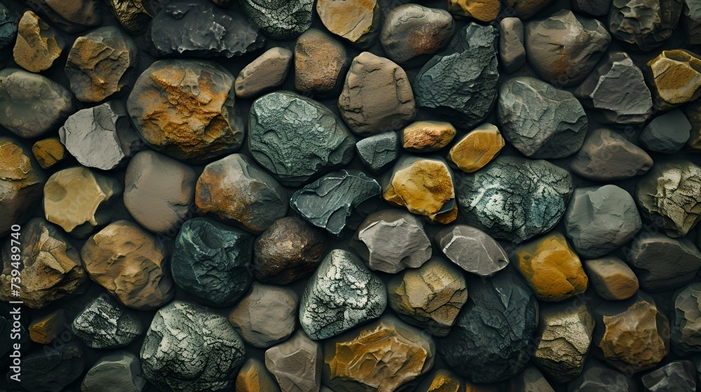 Local Stone Textures Vibrant natural stone texture. multi-colored pebbles background ...