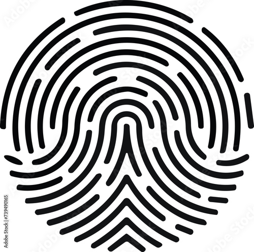 Fingerprint. finger print identity icon symbol. Thumbprint sign vector illustration. Fingers prints. Thumb print Identification. ID verification. Bio metric authentication.