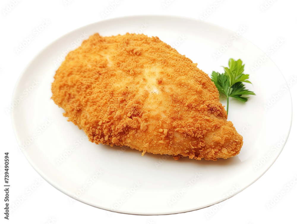 chicken nugget on white background chicken nugget on white background