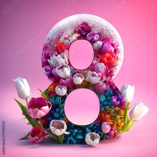 March 8th. The number eight is in colors