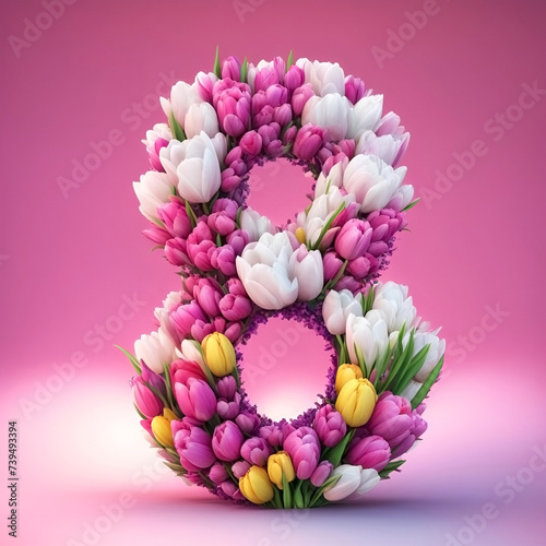 March 8th. The number eight is in colors