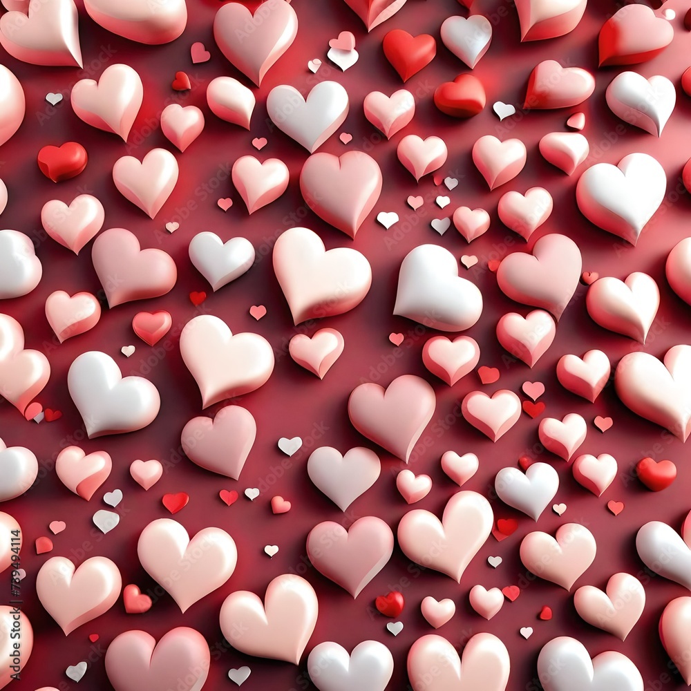 red hearts background red hearts background