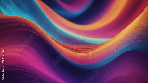 Abstract psychedelic background with creative wave design  wavy illustration with layered texture  modern psychic liquid art graphic for print or web purpose - Generative ai